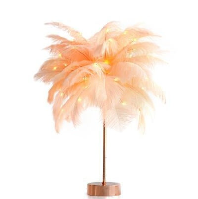 Feather Lamp Nordic Desk Lamp European-Style Feather Lamp