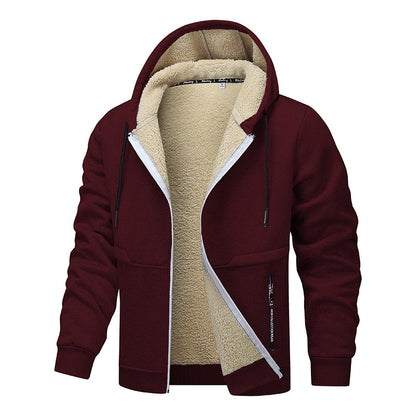 Casual Hoodies For Men Heavyweight Fleece Sweatshirt Winter Thick