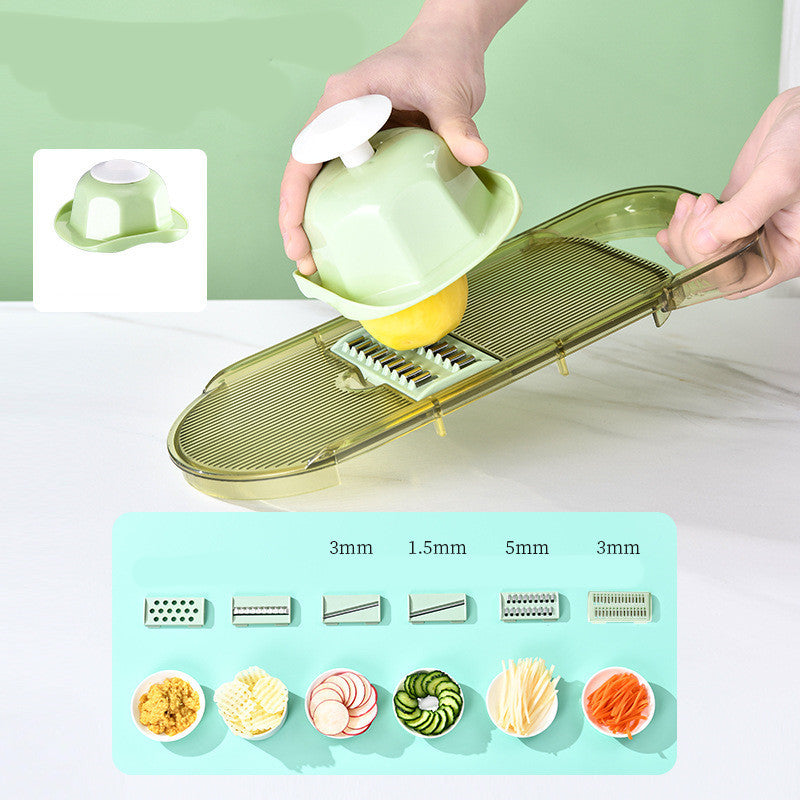 Multifunction Transparent Vegetable Cutter Steel Blade
