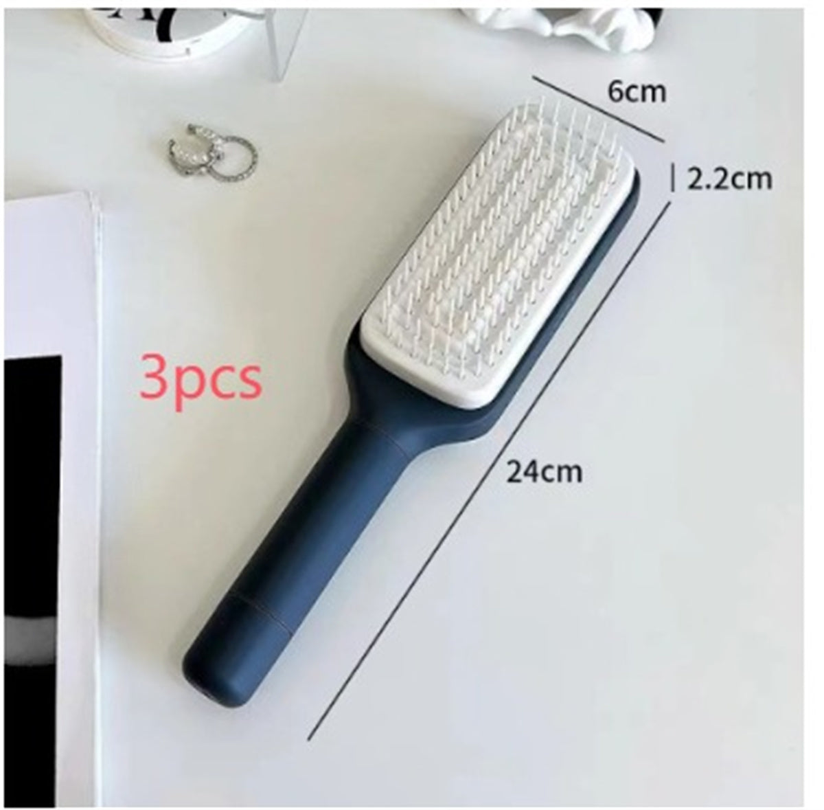 4 In 1 Self Cleaning Hair Brush New Self-Cleaning Hairbrush