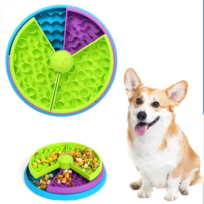 Slow Food Bowl Anti Choking Cat Bowl Dog Basin Puzzle