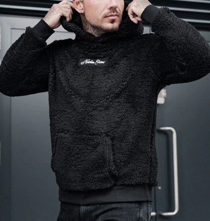 Men's Plush Hoodies Sweatshirt With Big Pocket Fashion