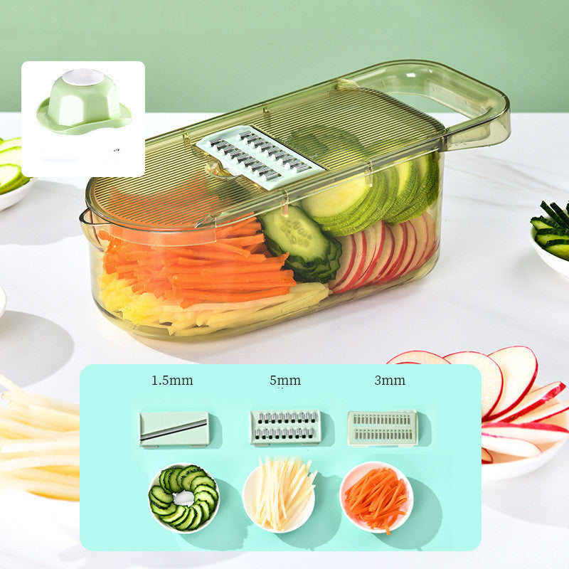 Multifunction Transparent Vegetable Cutter Steel Blade