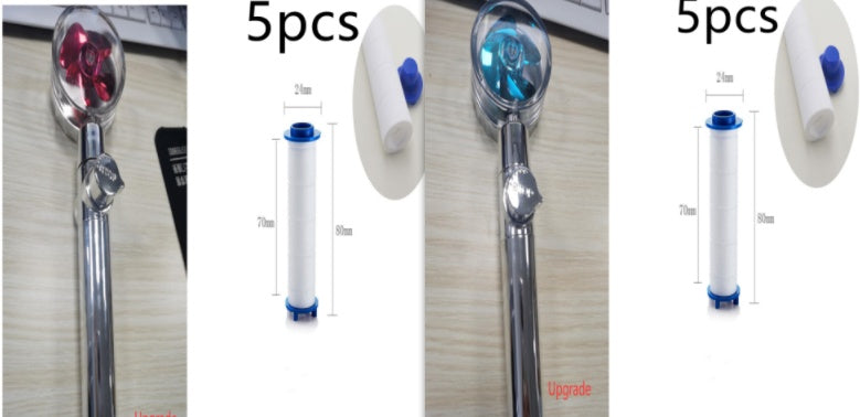 New Turbo Propeller Shower Head Water Saving High Pressure