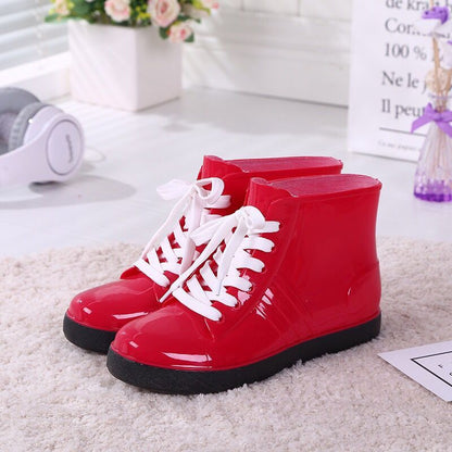 Women Fashion Style Outer Shoes Non-slip Rain Boots