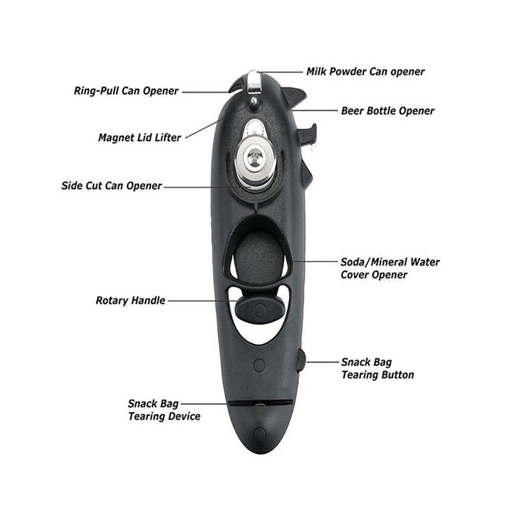 Multifunction Can Opener 8 In 1 Manual Kitchen Tool Bottle