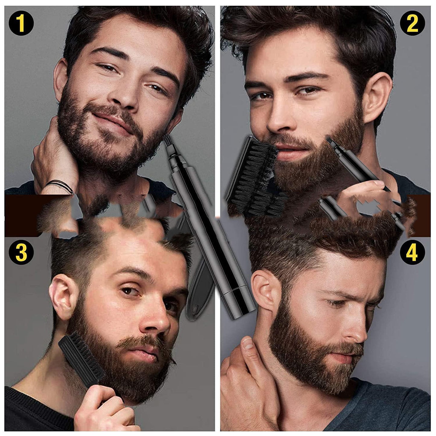 Four-pronged Beard Pen Beard Filling Pen Beard Pencil