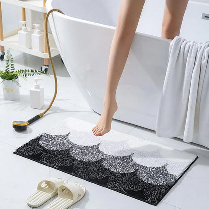 Bathroom Rug 20x32 Non Slip Fluffy Teal Bath Mat For Bathroom