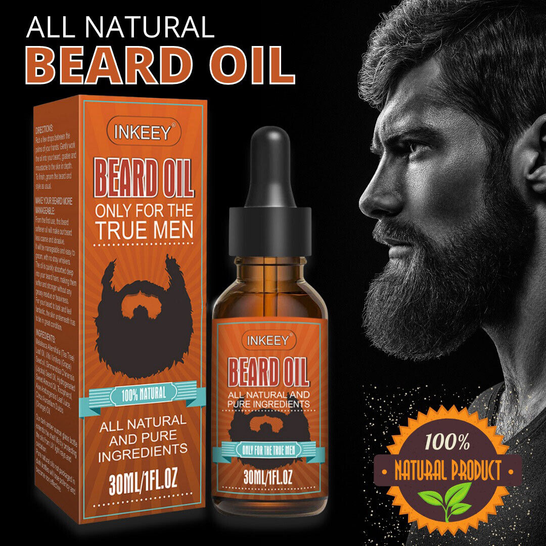 Beard Growth Oil Serum Fast Growing Beard Mustache Facial Hair Grooming For Men