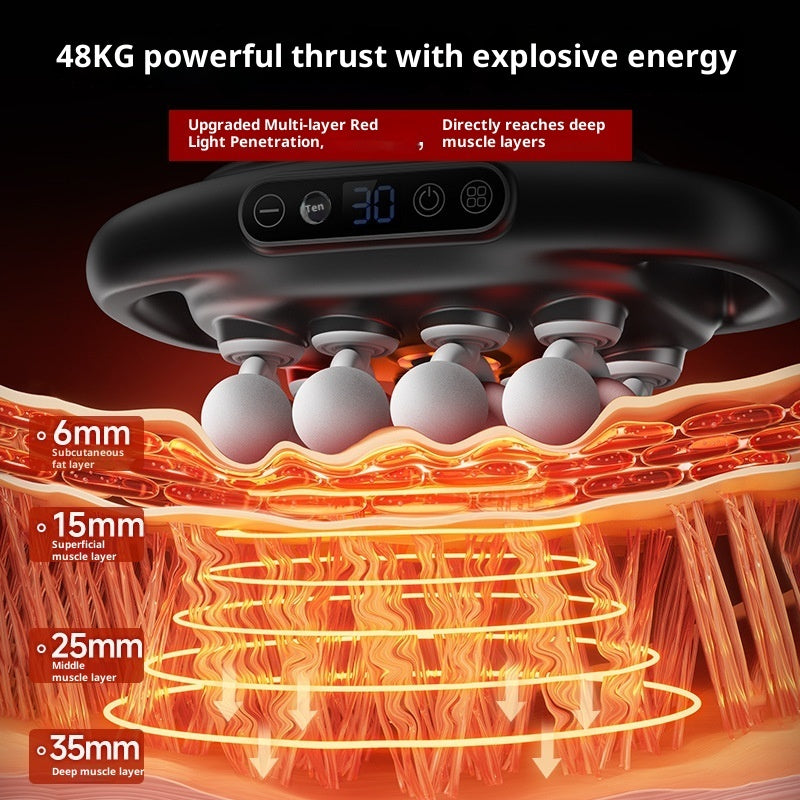 Muscle Relaxation Massager Multi-head Massage Gun Deep Tissue