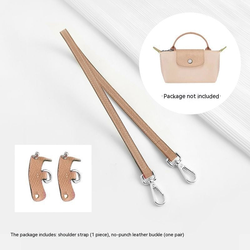 Wide Shoulder Strap Punch-free Leather Ring Crossbody