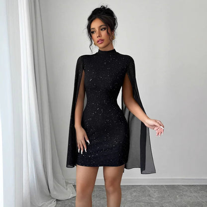 Women's Sexy Elegant Evening Party Dresses Round Neck