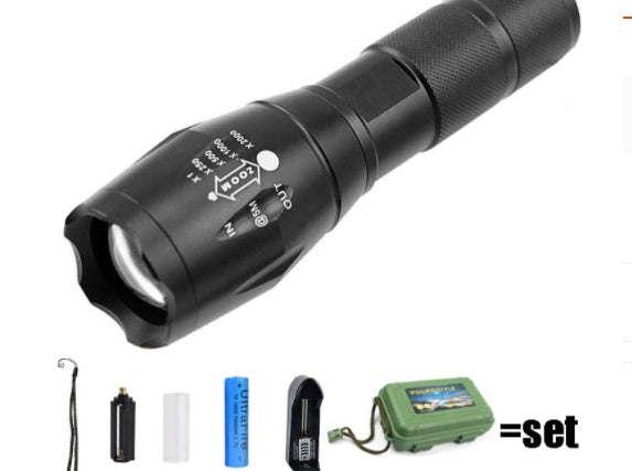Strong Light Flashlight Special Forces Rechargeable