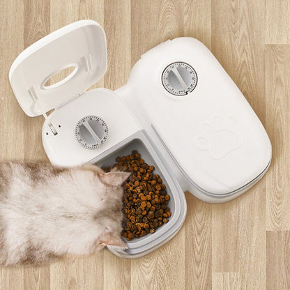 Automatic Pet Feeder Smart Food Dispenser Timer Stainless Steel Bowl