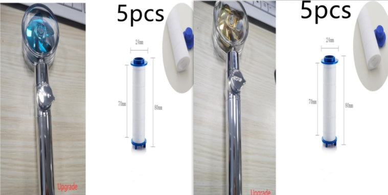 New Turbo Propeller Shower Head Water Saving High Pressure