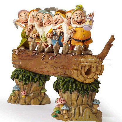 Resin Seven Dwarfs Gnome Garden Decor