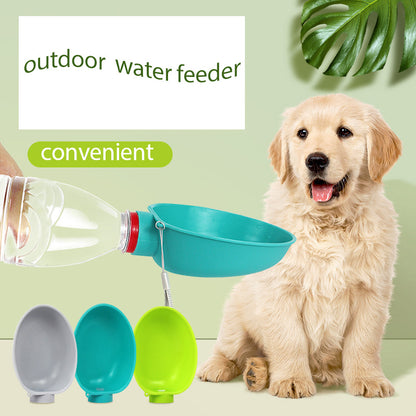 Portable Dog Drinking Bowl Outdoor Water Feeding Pet Outside Water Cup Dog Kettle For Small Breeds Dogs Pets Products