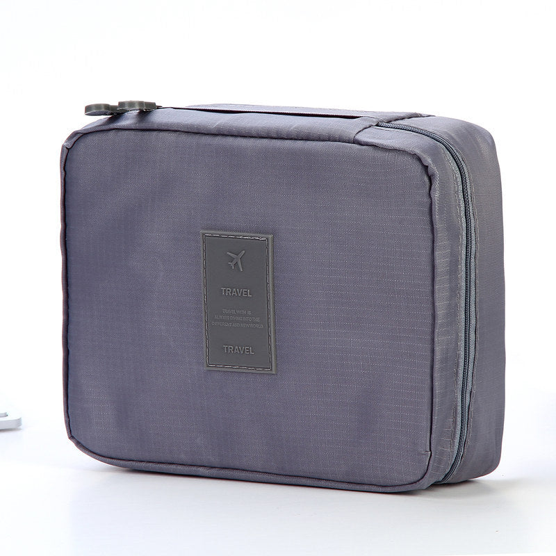 Portable Cosmetic Bag Waterproof Divider Multi-grid Pockets