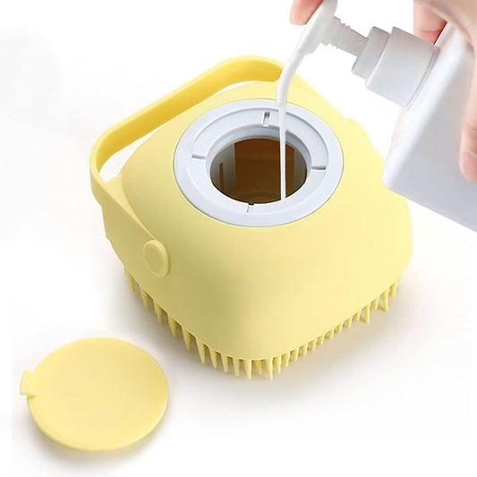 Pet Grooming Brush With Soap Dispenser For Dogs And Cats