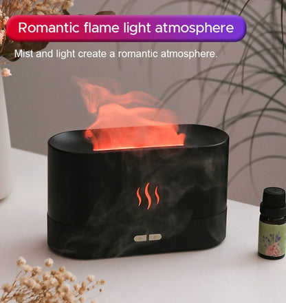 Aroma Diffuser With Flame Light Mist Humidifier Aromatherapy
