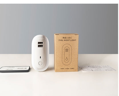USB Remote Control Wall Lamp Timing Dimming Night Light