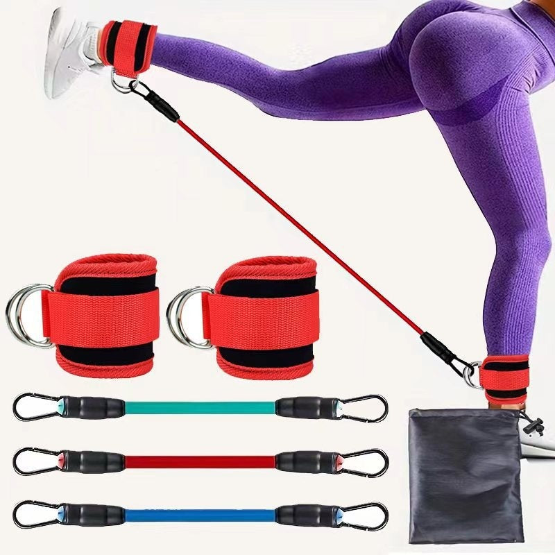 Ankle Strap Resistance Bands Hip Leg Strength Pull Rope Fitness Elastic