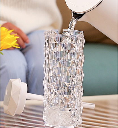 Crystal Lamp Air Humidifier Color Night Light Touch Lamp