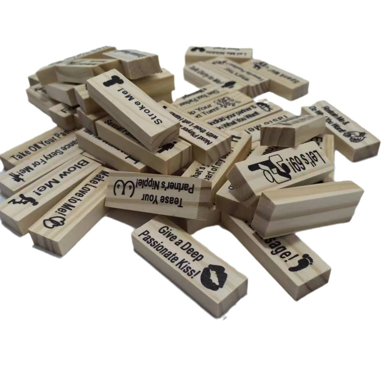 Couple Game Night Intimacy Block Tower Jenga Game