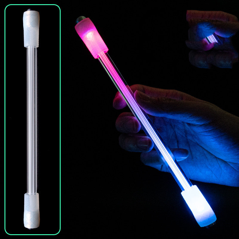 Colorful Luminous Rotary Pen Acrylic Pressure Relief Rotary Pen Alloy