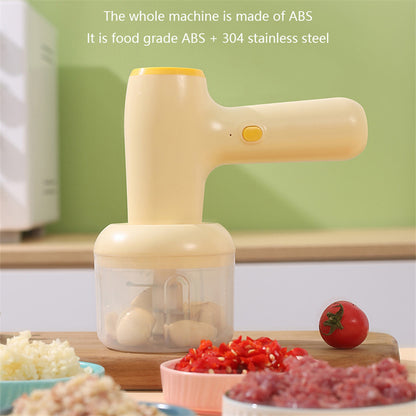 2 In 1 Electric Garlic Chopper USB Rechargeable Ginger