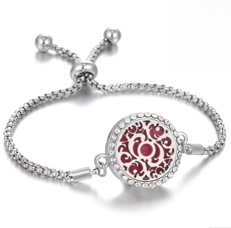Essential oil diffusion bracelet