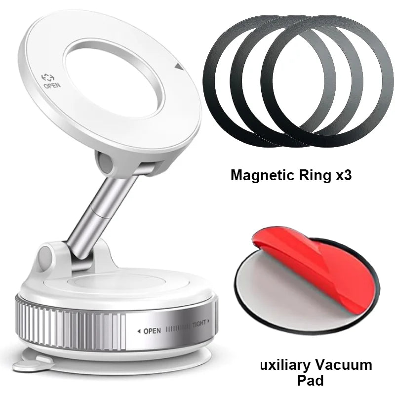 Car Phone Magnetic Stand Mechanical Vacuum Suction Cup