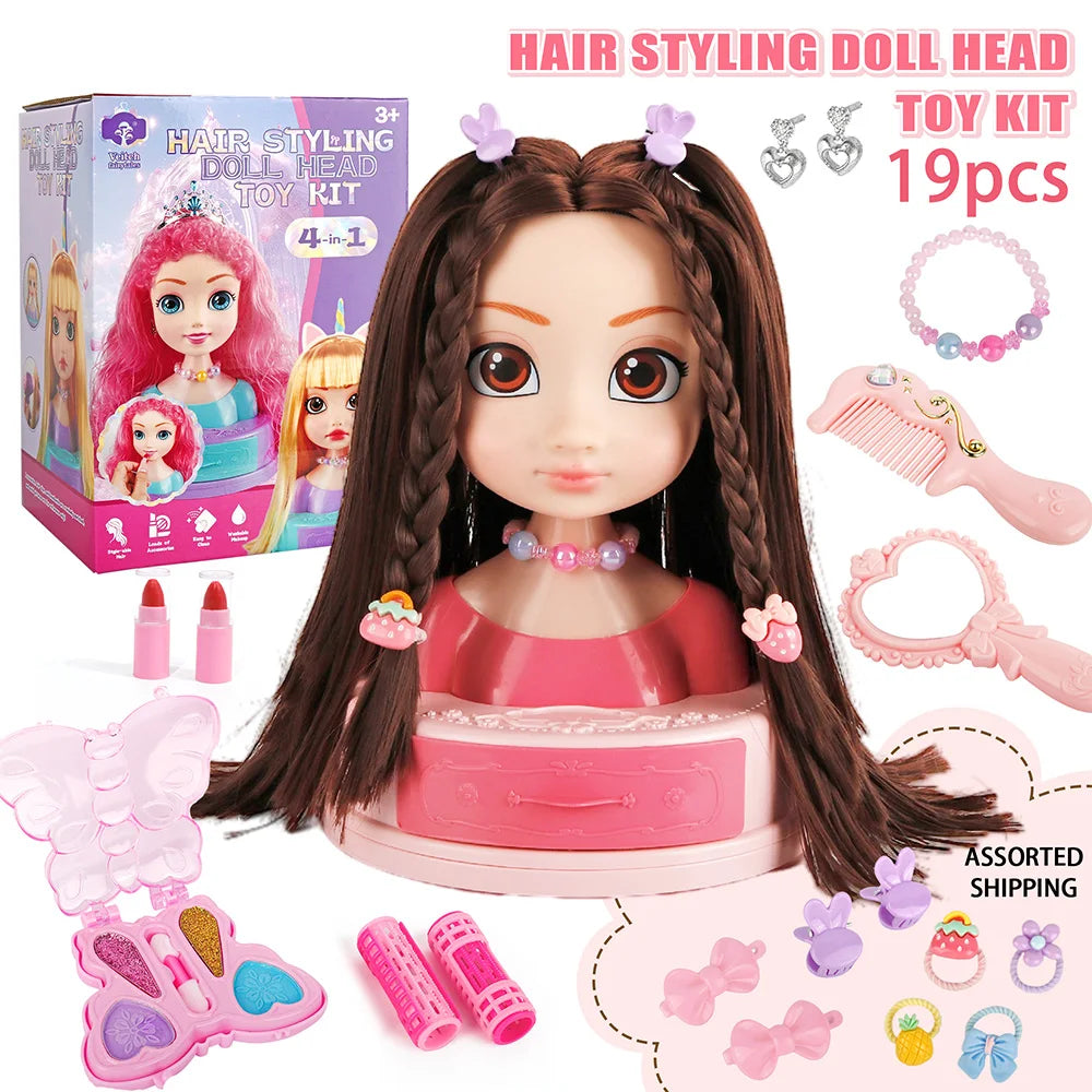 Doll Head for Hair Styling Makeup Play House Fashion