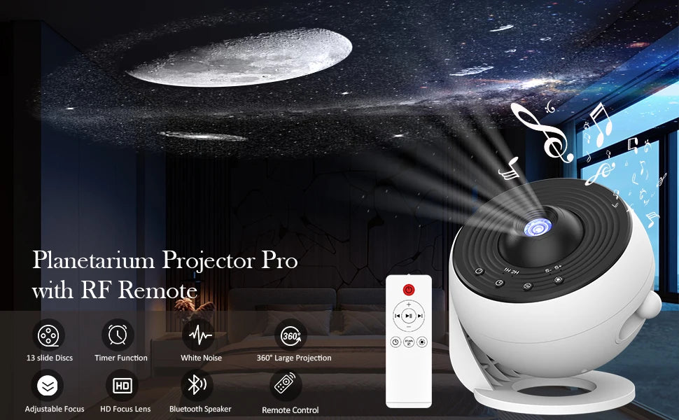 13-in-1 Star Projector Bluetooth Speaker
