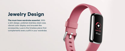 Fitbit Luxe Fitness Tracker AMOLED Screen 24/7 Heart Rate