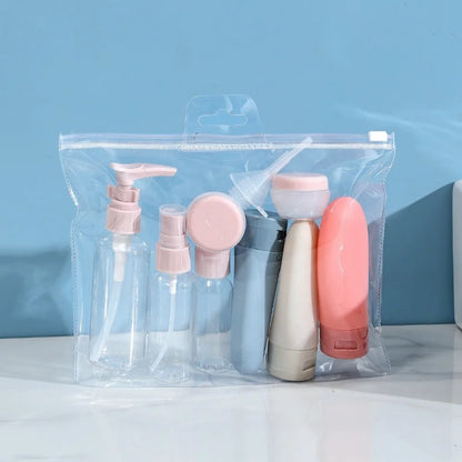 Travel toiletries bottle set toiletries container