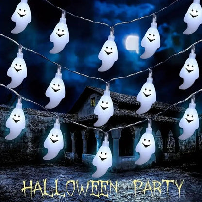 59.06inch 10 Lights, 3m 20 Lights Ghost Halloween Decoration String Lights