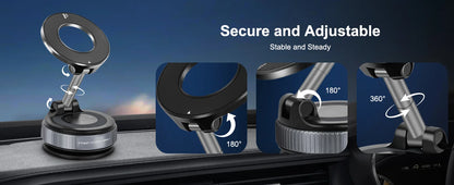 Car Phone Magnetic Stand Mechanical Vacuum Suction Cup