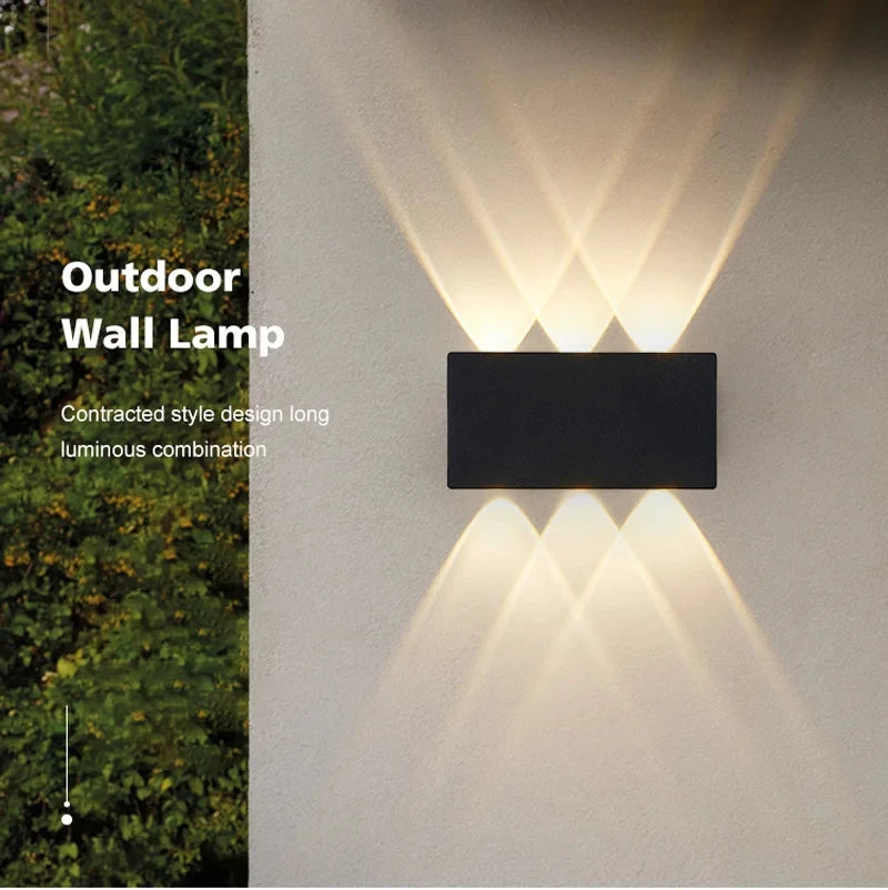 Led Wall Lamp Waterproof IP66 Up And Down Lighting Garden Decoration