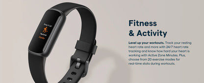 Fitbit Luxe Fitness Tracker AMOLED Screen 24/7 Heart Rate