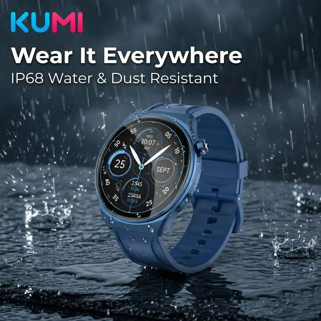 KUMI GW6 Smart Watch 1.43" AMOLED AI ChatGPT Bluetooth