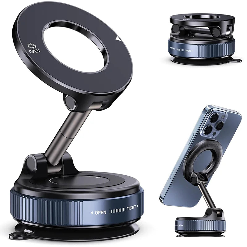 Car Phone Magnetic Stand Mechanical Vacuum Suction Cup