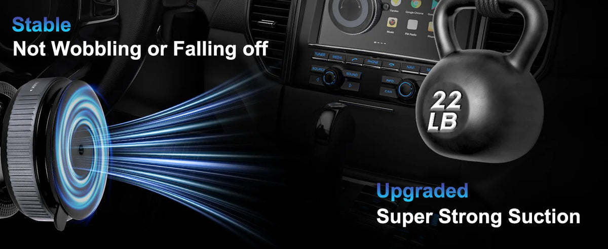 Car Phone Magnetic Stand Mechanical Vacuum Suction Cup