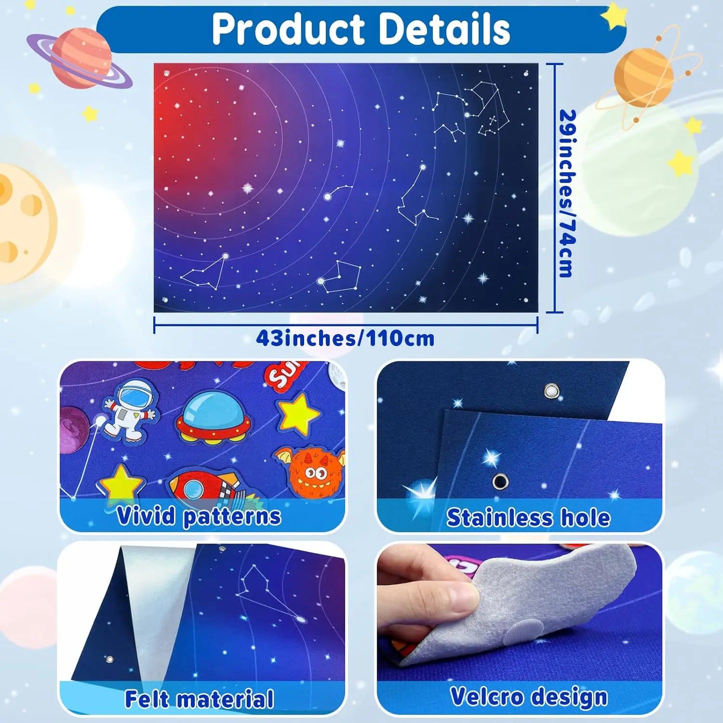 Montessori Felt Board Story Set Toys Preschool Learning Activities