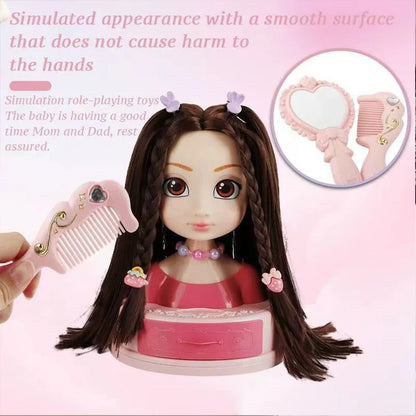 Doll Head for Hair Styling Makeup Play House Fashion