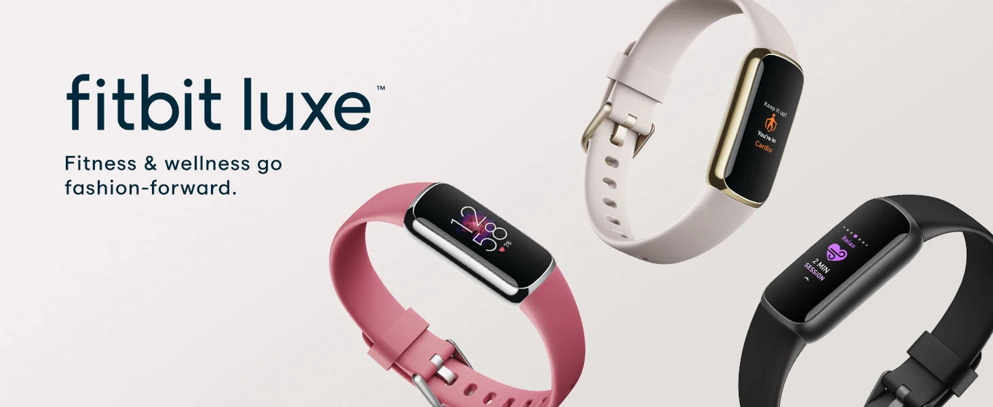 Fitbit Luxe Fitness Tracker AMOLED Screen 24/7 Heart Rate