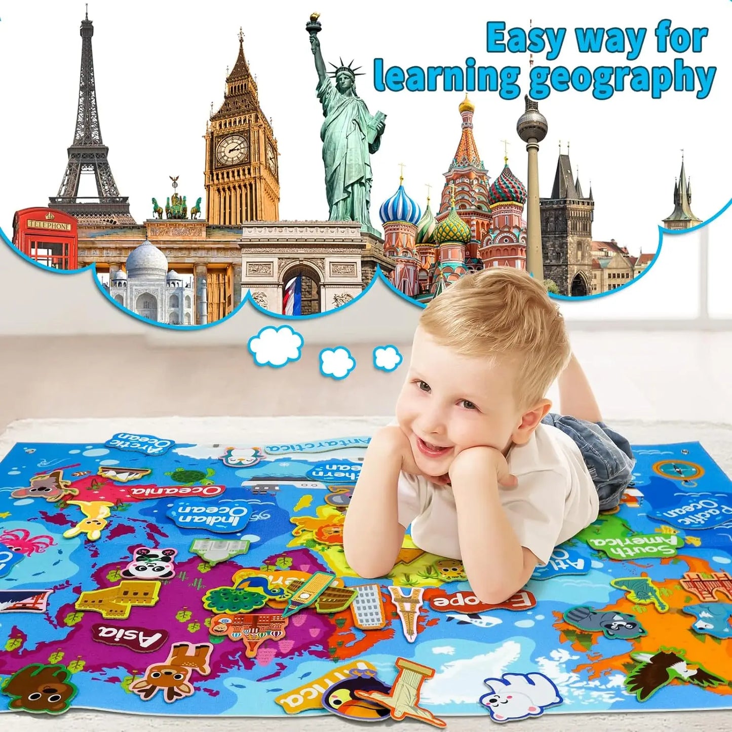 Montessori Felt Board Story Set Toys Preschool Learning Activities