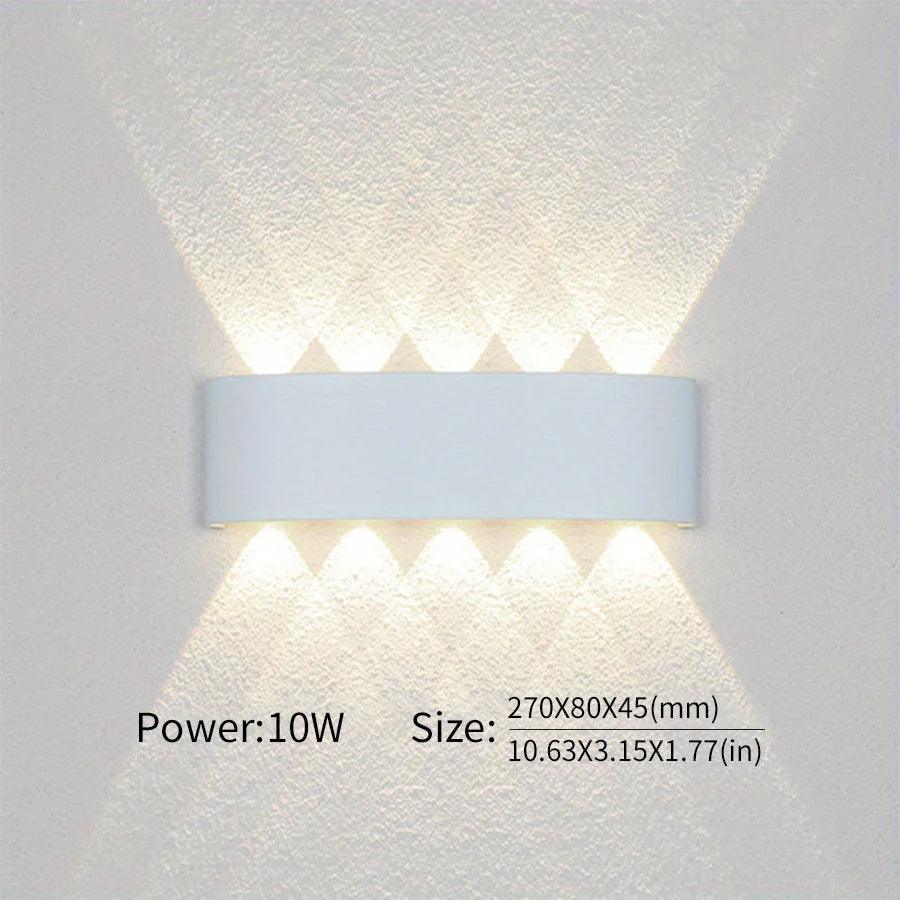 Led Wall Lamp Waterproof IP66 Up And Down Lighting Garden Decoration
