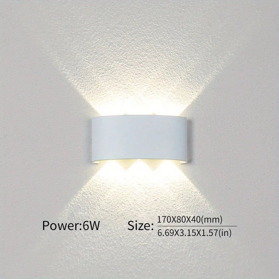 Led Wall Lamp Waterproof IP66 Up And Down Lighting Garden Decoration