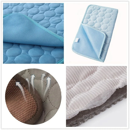 Dog Cooling Mat Summer Pet Cold Bed Extra Large